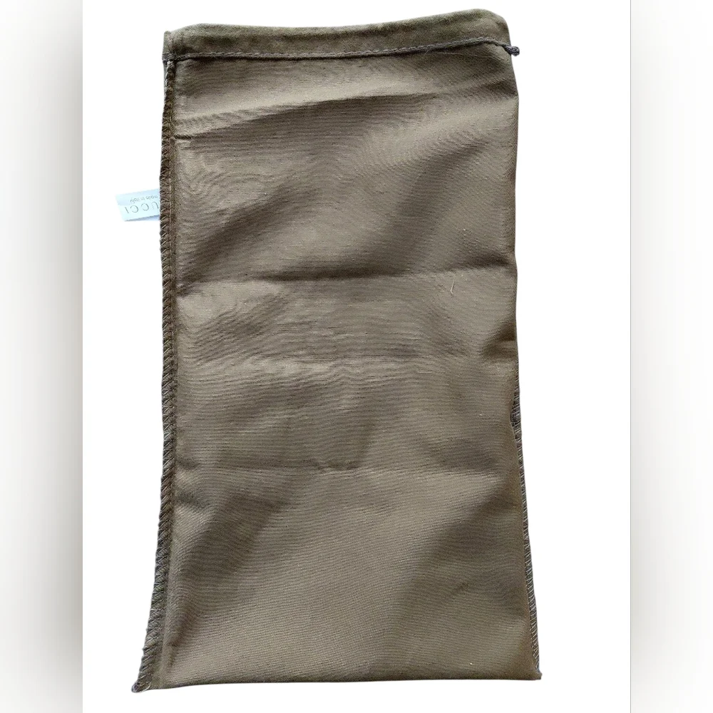 Gucci Brown Drawstring Dust Bag 15x8.5 Inches